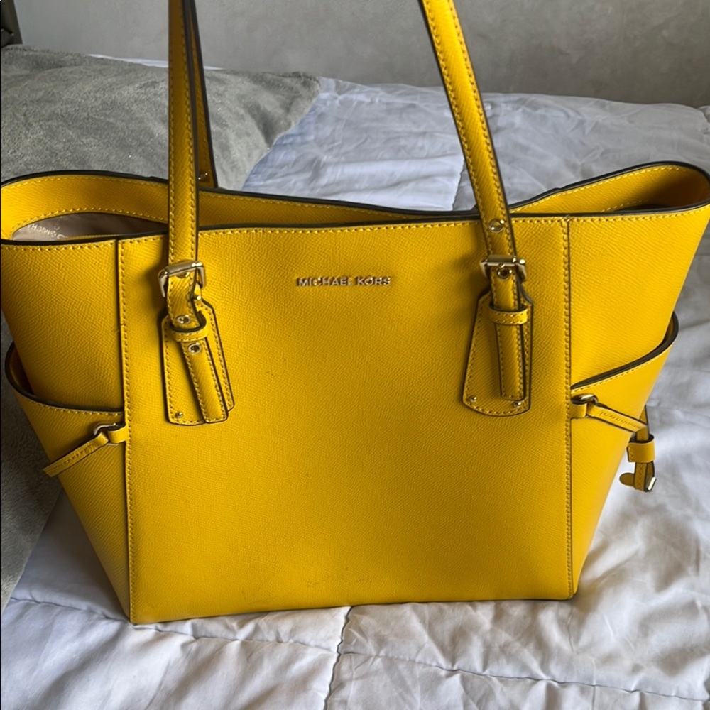 Michael Kors Yellow Tote Bag